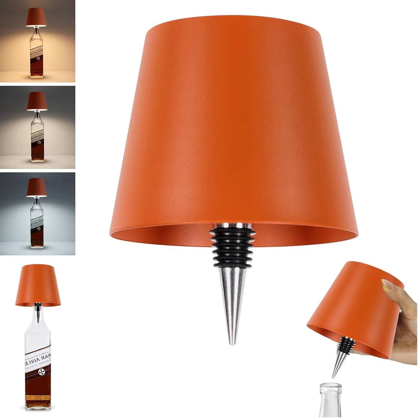 Vintage Wine Bottle LED Table Lamp