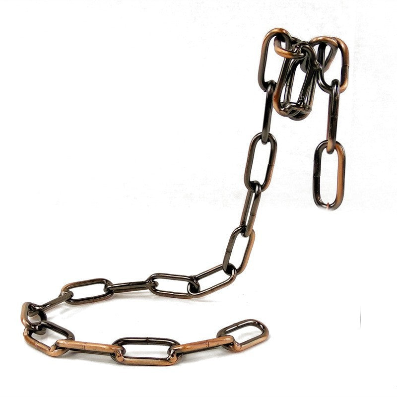 Hanging Chain Wine Rack - Metal Wine Bottle Holder