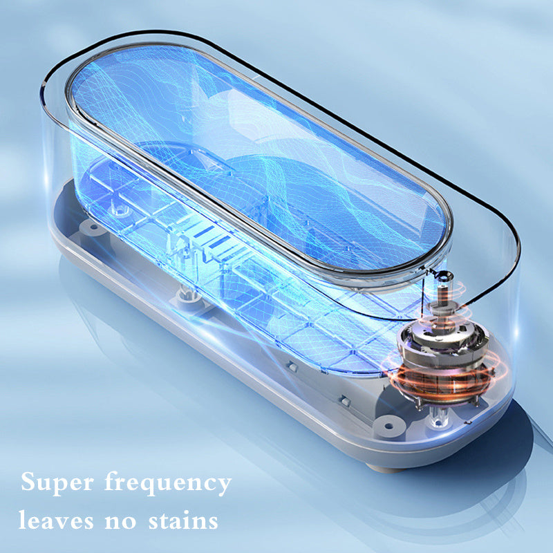 Ultrasonic Jewelry & Glasses Cleaner with High-Frequency Vibration