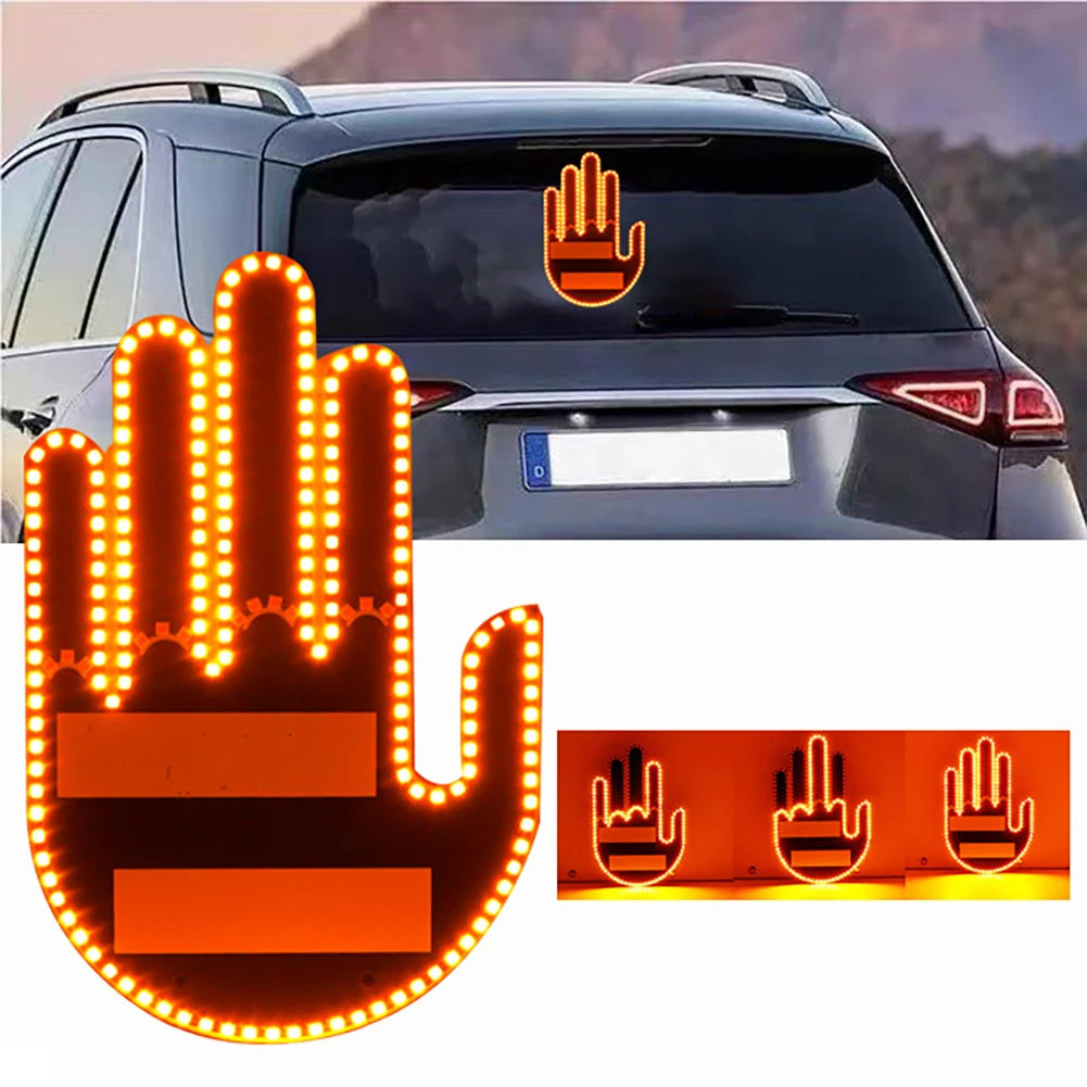 LED Road Rage Light - Remote Control Gesture Lamp
