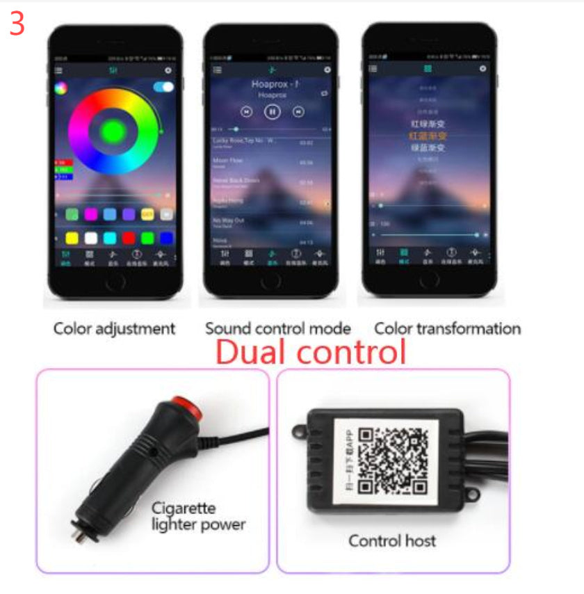 Smart Car LED Ambient Light Kit