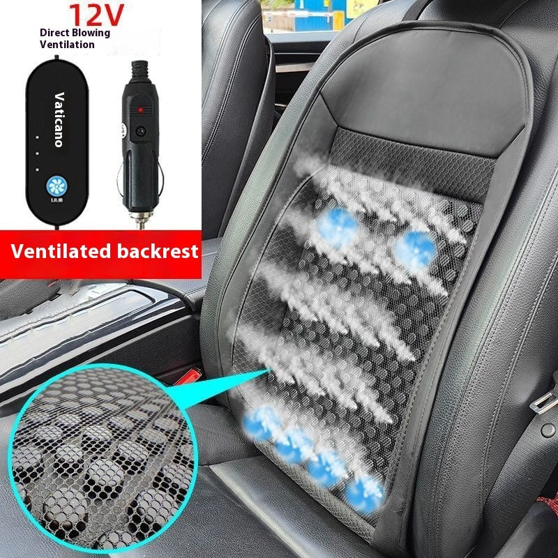 Summer Cooling Pad – Breathable Heat Dissipation Car Ventilation Cushion for Truck Backrest