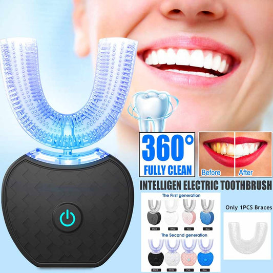 Smart U-Shape Electric Toothbrush with Blue Light