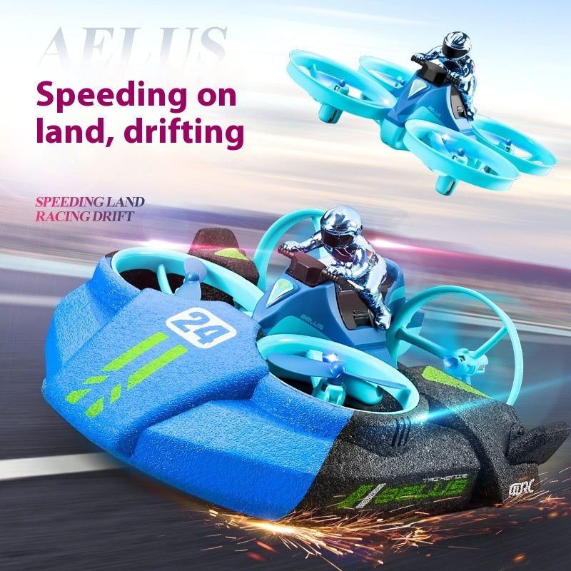 3-in-1 Remote Control Aircraft – Helicopter, Car & Boat for Kids (V24 Model)