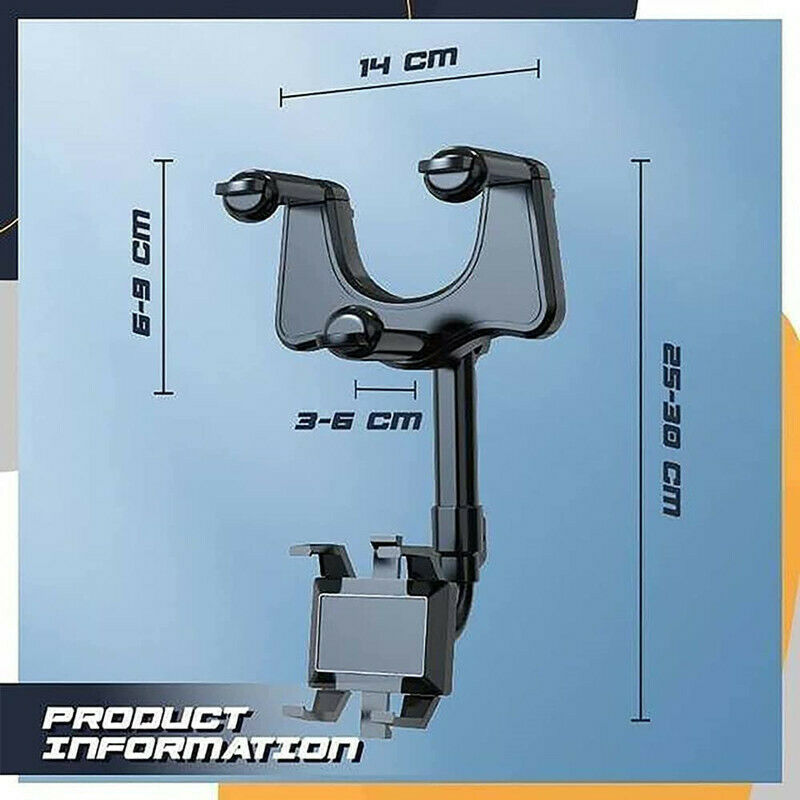 Universal Car Phone Mount - Rearview Mirror Holder