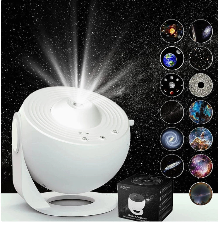 360° Rotating Galaxy Night Light Projector – Starry Sky & Planetarium Lamp