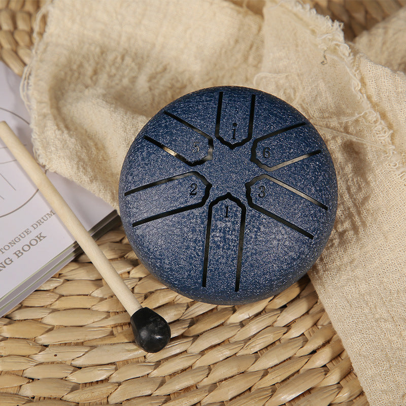 Hollow Steel Tongue Drum – Portable Percussion Instrument for Meditation & Music